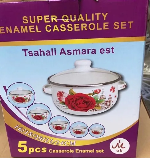 5 pcs Enamel Casserol Set