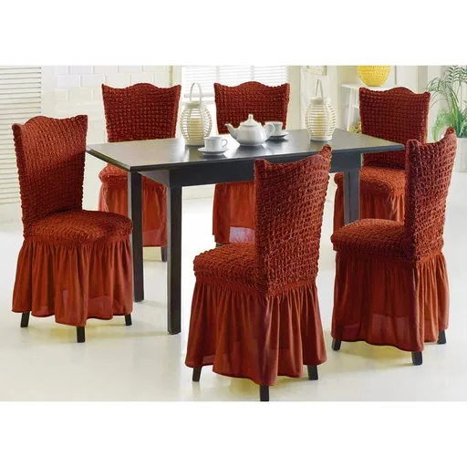 Chair cover red 6pcs