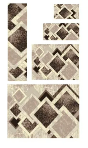 Teppich 5pcs light brown 