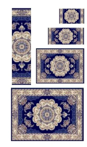 Teppich 5pcs blue navy 
