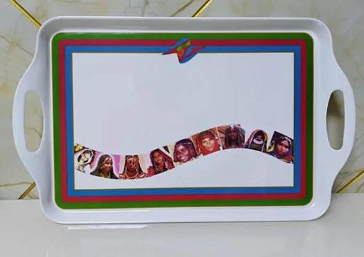 Ethnicities plastic plate