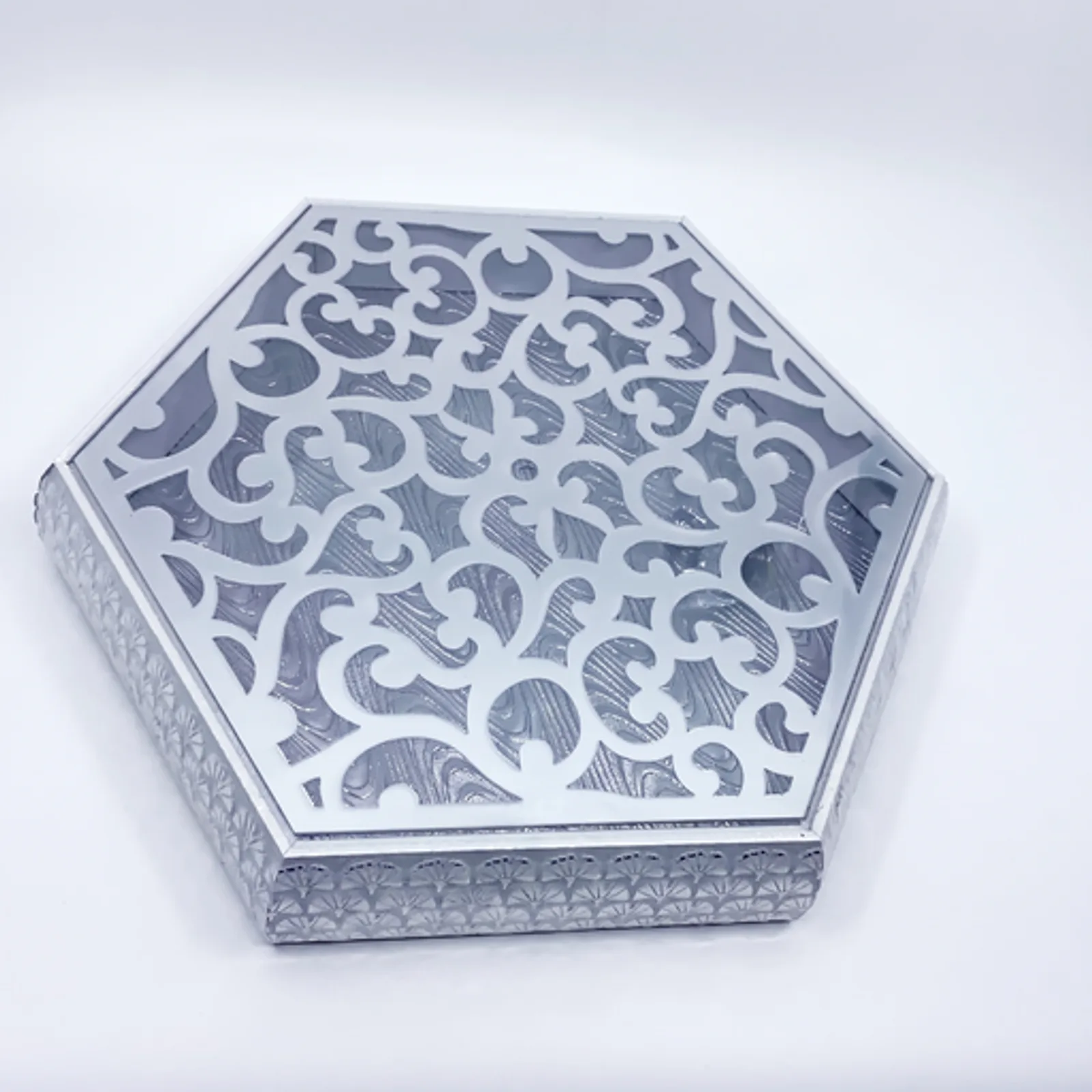 Snack plate silver