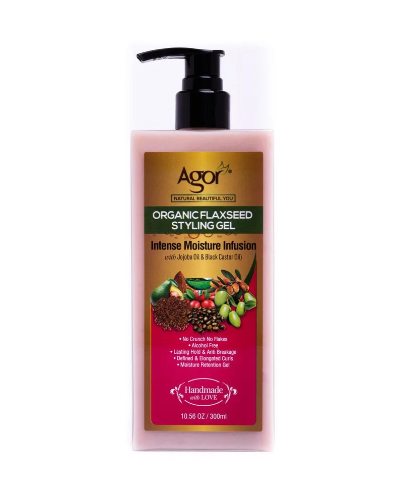 Agor Organic Flaxseed styling gel 300g