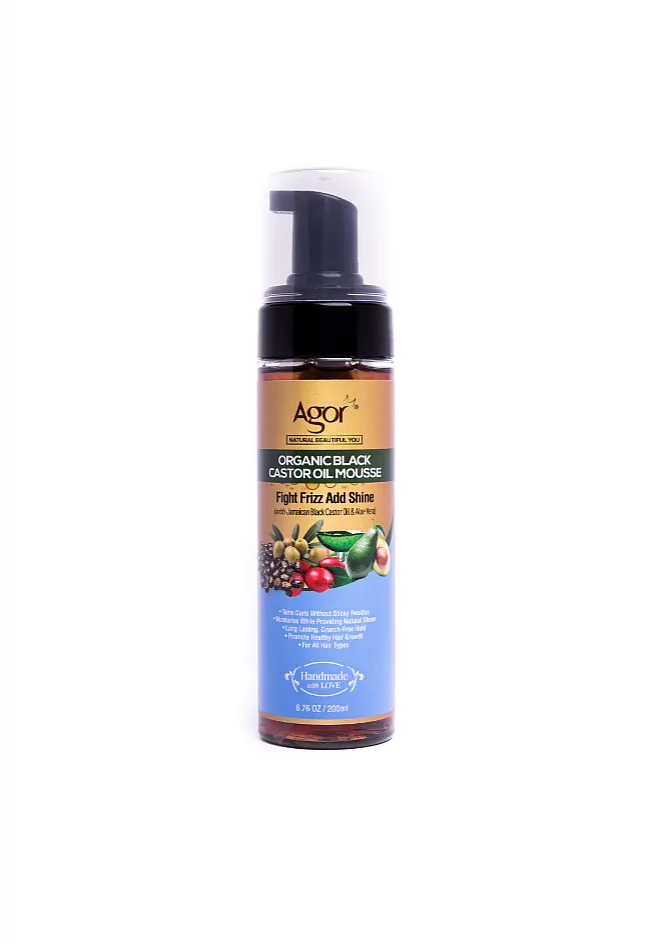 Agor organic black castor oil Hair mousse
