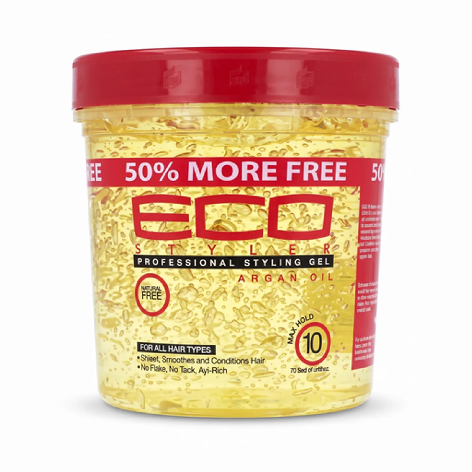 Eco black castor oil and flaxseed gel