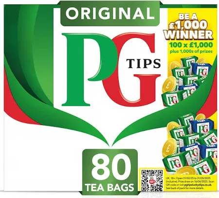 PG Tips · Black tea 160 bags   x 8 